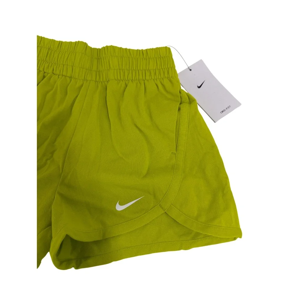 Nike Big Kids Dri-FIT High Waisted Training Shorts Girls‎ S Green New DX4965-308